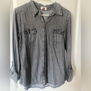 Vintage medium jean button up
